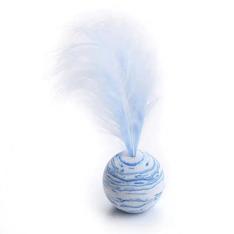 Jouet pour Chat Boule de Plumes Source Ultime de Joie --  Cat Toy Feather Ball